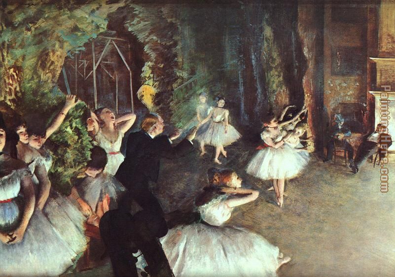 Edgar Degas Rehearsal on the Stage